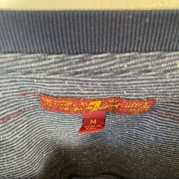 7 for Mankind Men’s blue stripe long sleeved shirt - Picture 4 of 6